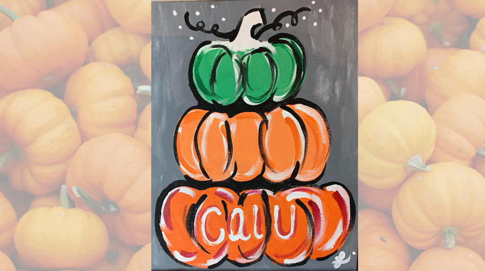 Paint Social Stacked Pumpkins